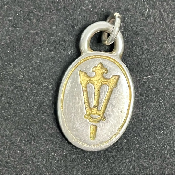 vintage bond street metal tag replacement key ring charm trinket - Picture 1 of 4